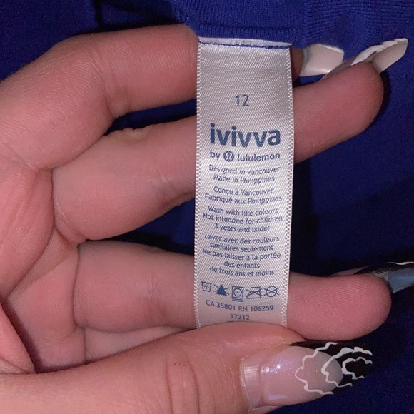 Purple Ivivva capris leggings used - Picture 3 of 3